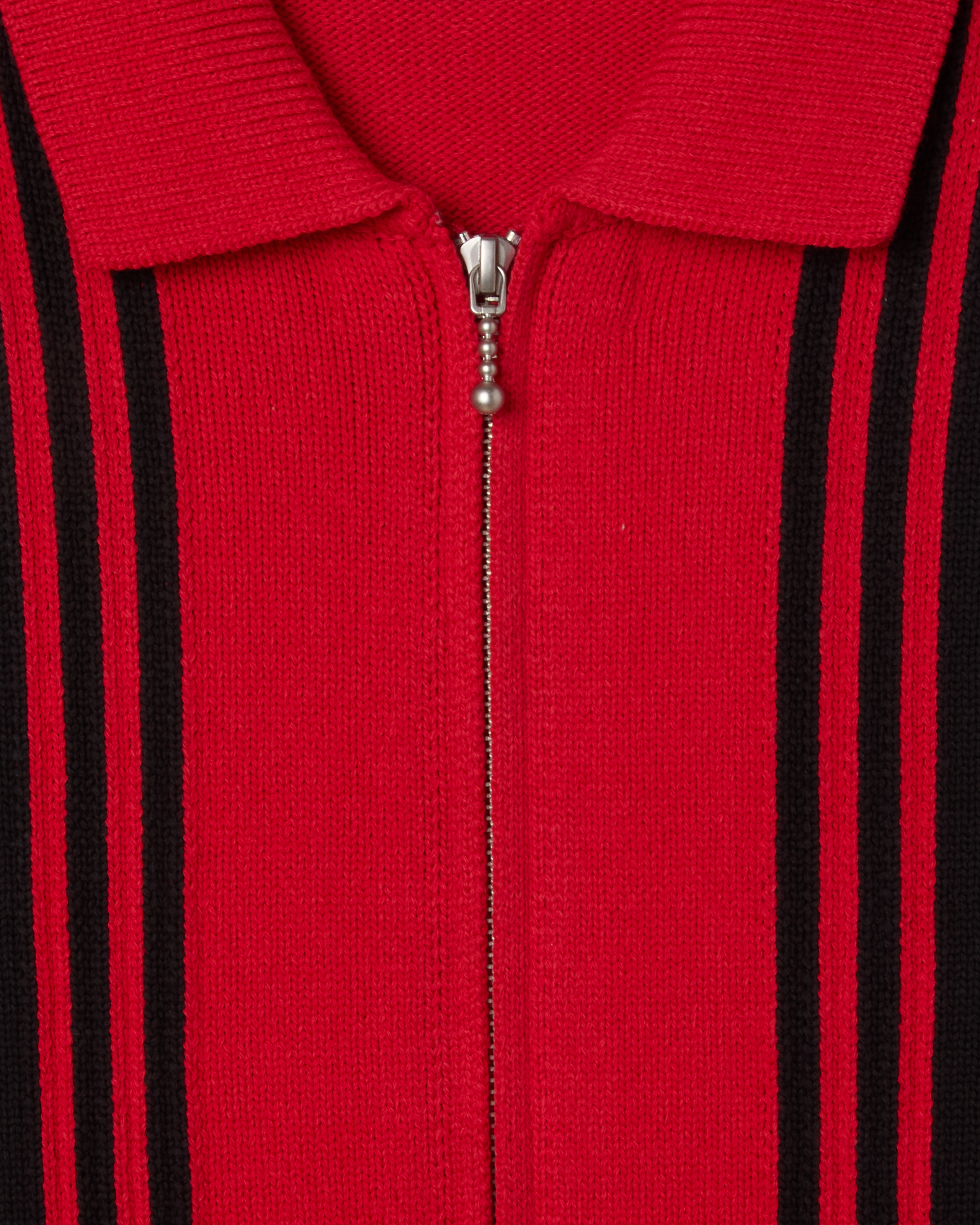 OBEY MATT ZIP UP SWEATER - RED MULTI