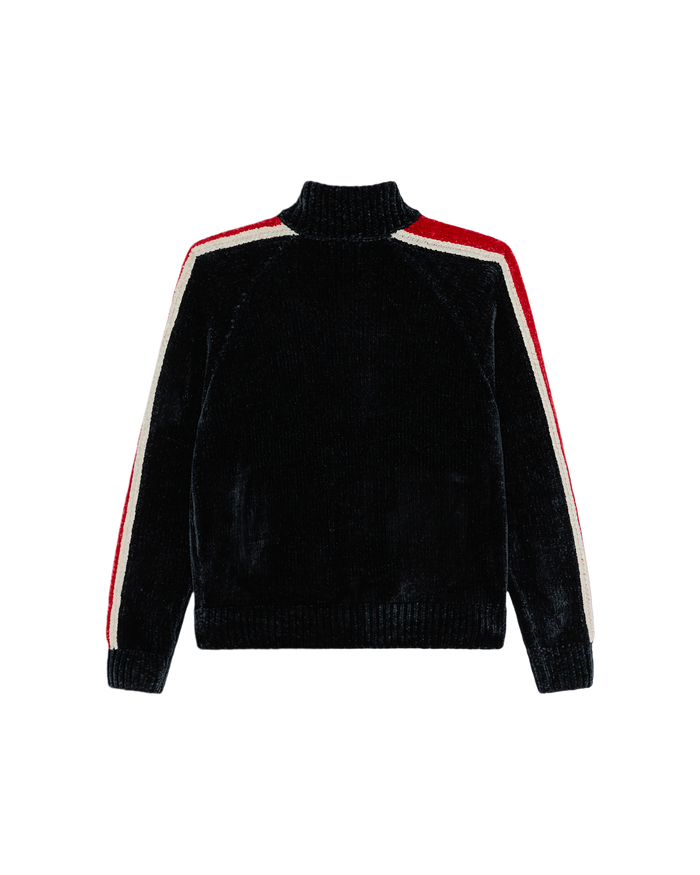 VAREN ZIP UP SWEATER - NAVY MULTI