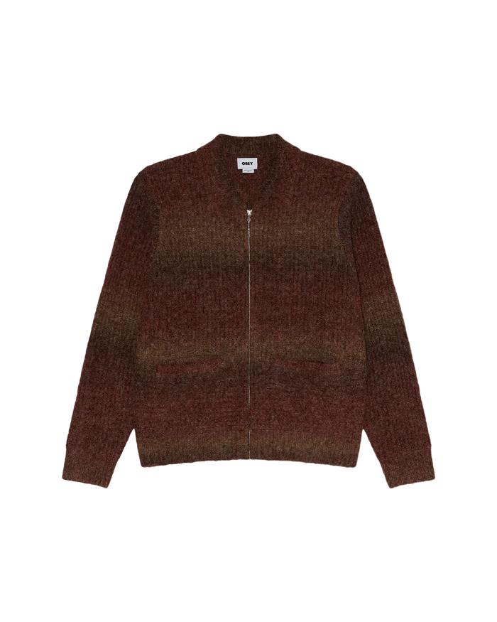 ANTON GRADIENT CARDIGAN - BROWN MULTI