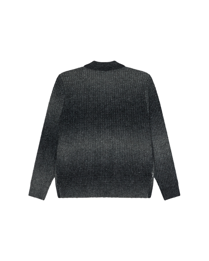 ANTON GRADIENT CARDIGAN - CHARCOAL MULTI