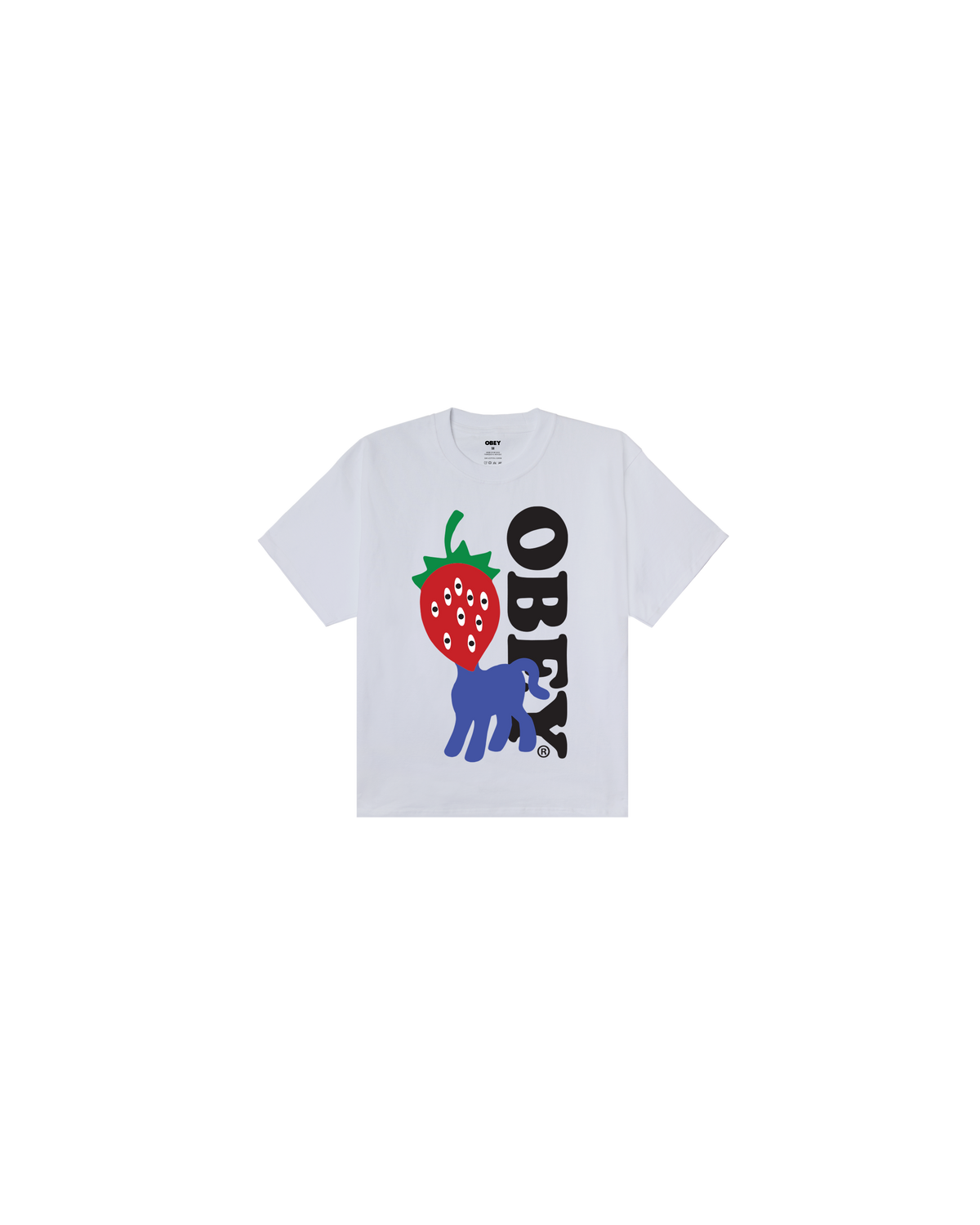 KIDS OBEY STRAWBERRY T-SHIRT - White