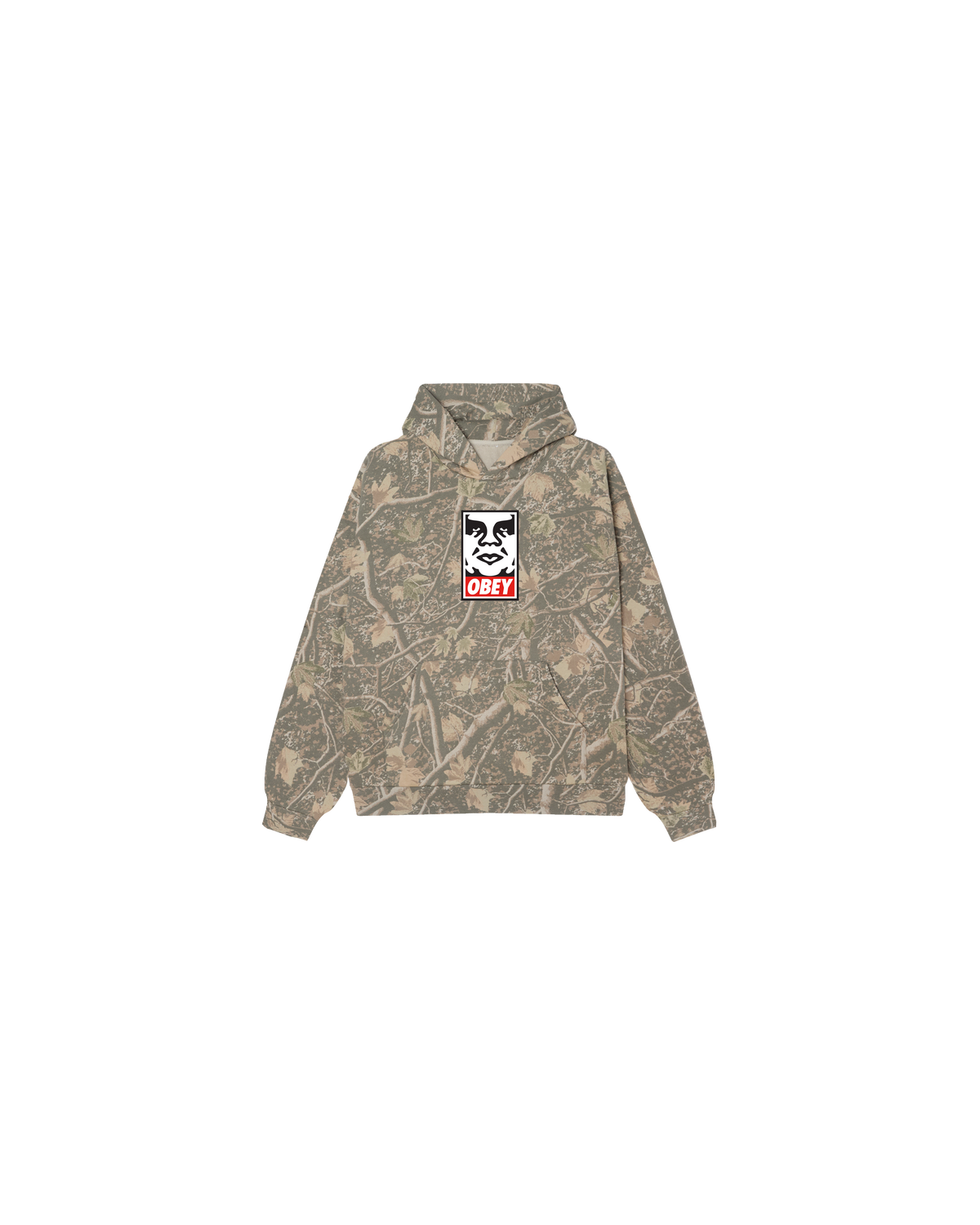KIDS ICON FACE PULLOVER HOOD - Camo