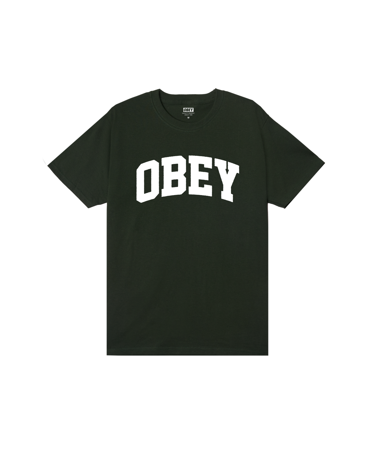 OBEY COLLEGIATE STANDARD T-SHIRT - FOREST GREEN