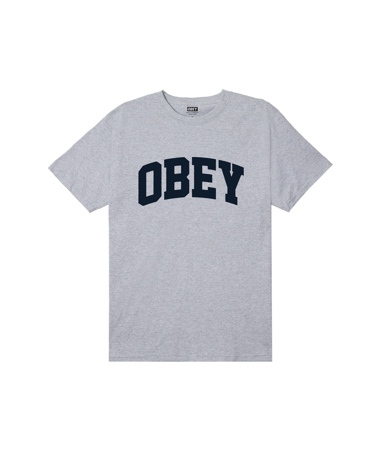 OBEY COLLEGIATE STANDARD T-SHIRT - HEATHER GREY