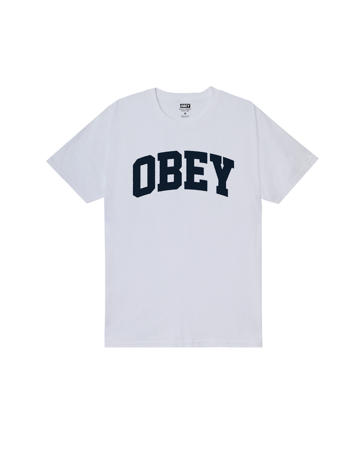 OBEY COLLEGIATE STANDARD T-SHIRT - WHITE