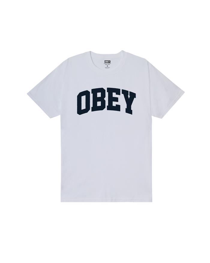 OBEY COLLEGIATE STANDARD T-SHIRT - WHITE