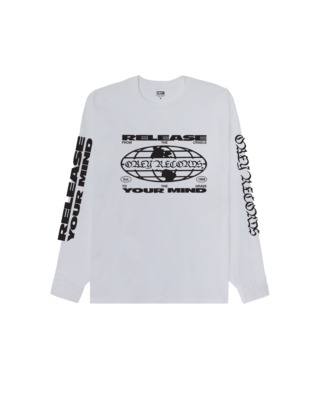 RELEASE YOUR MIND CLASSIC LS T-SHIRT - WHITE