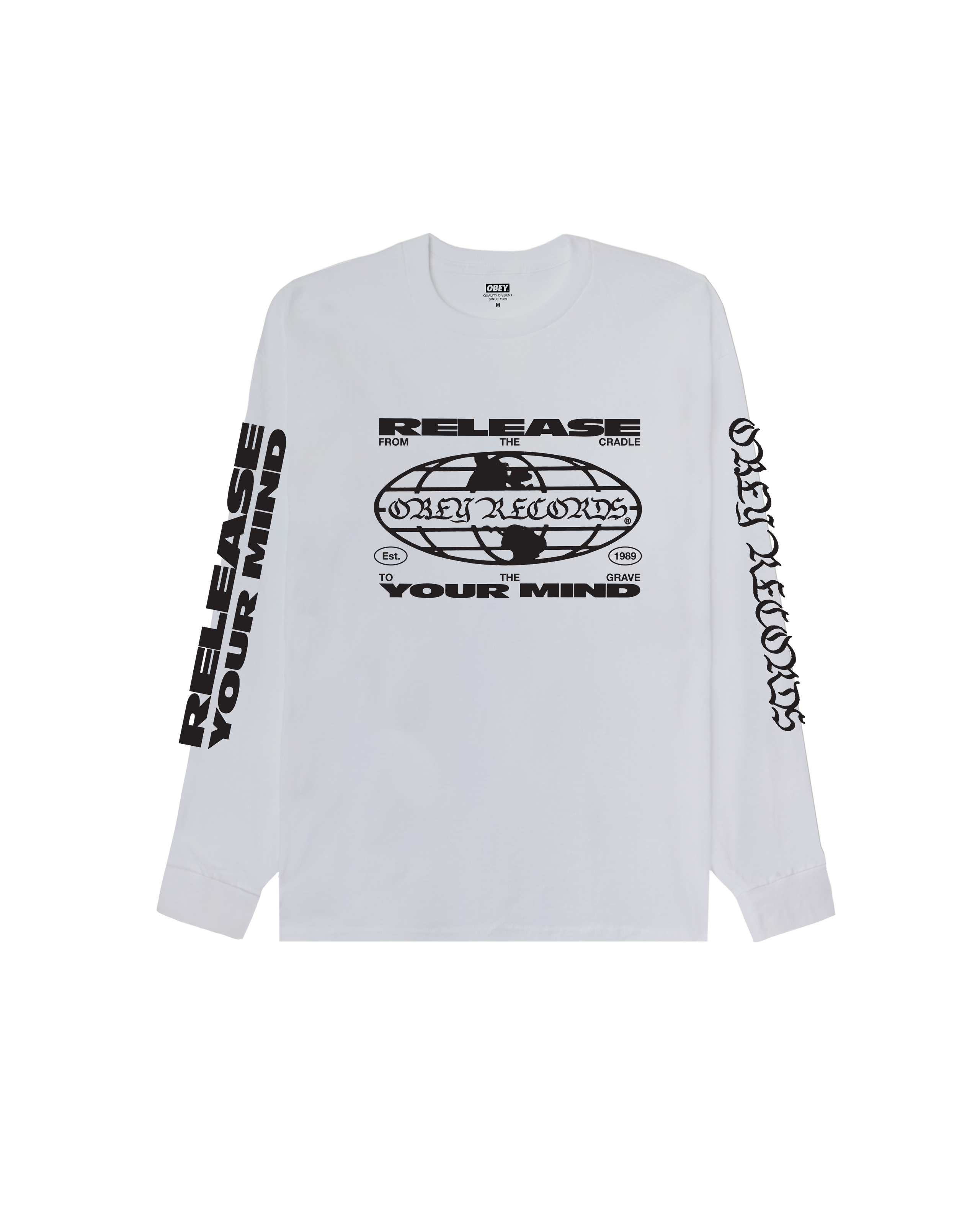 RELEASE YOUR MIND CLASSIC LS T-SHIRT - WHITE