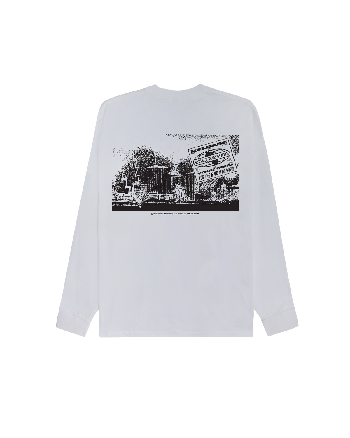 RELEASE YOUR MIND CLASSIC LS T-SHIRT - WHITE