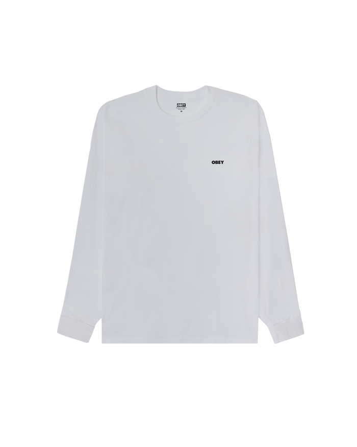 THE MEDIUM IS THE MESSAGE CLASSIC LS T-SHIRT - WHITE