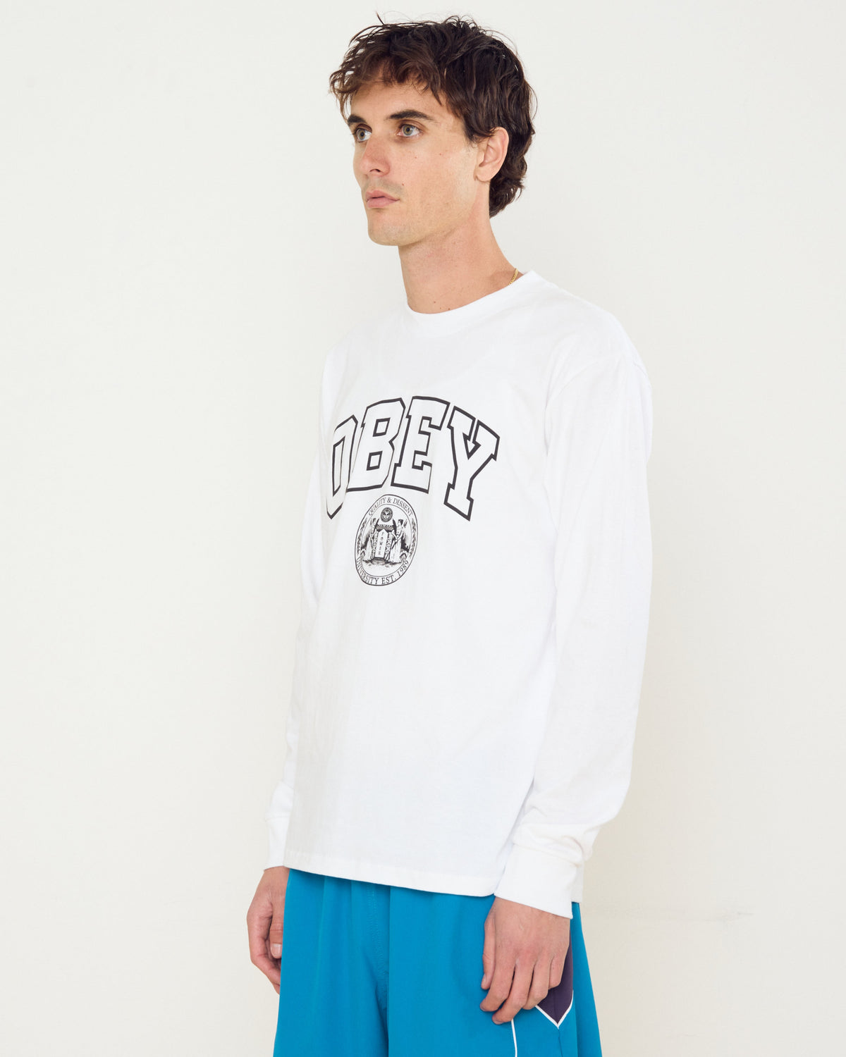 UNIVERSITY CLASSIC LS T-SHIRT - WHITE