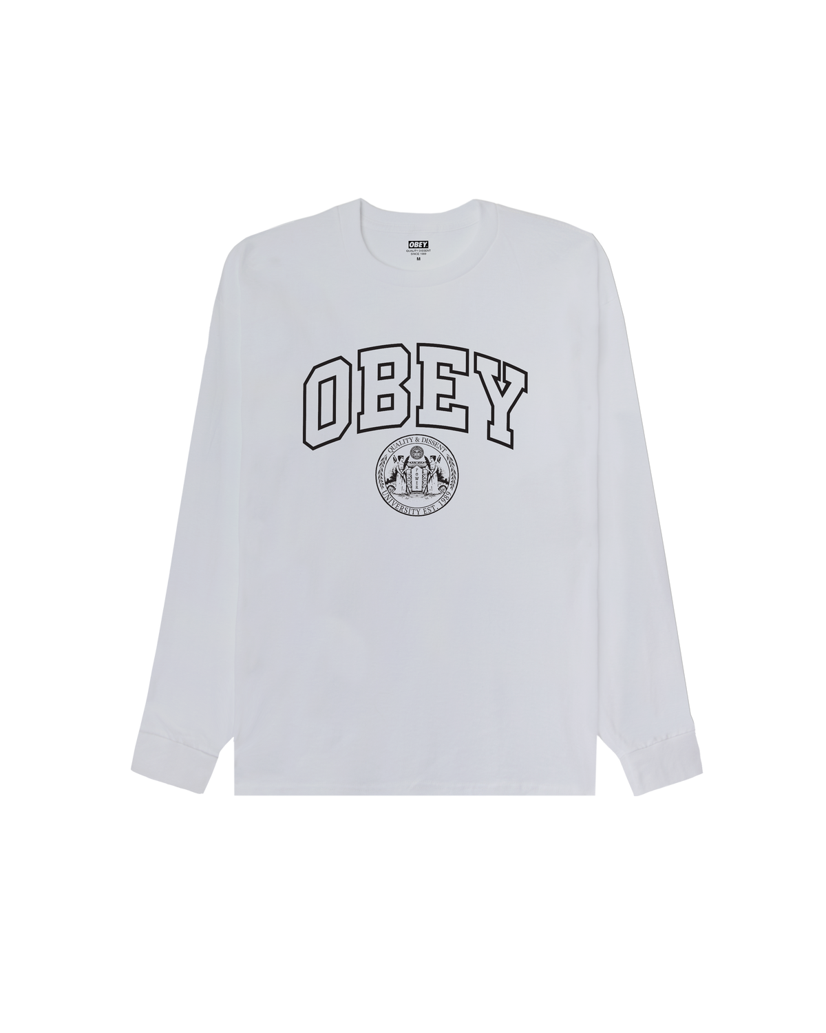 UNIVERSITY CLASSIC LS T-SHIRT - WHITE