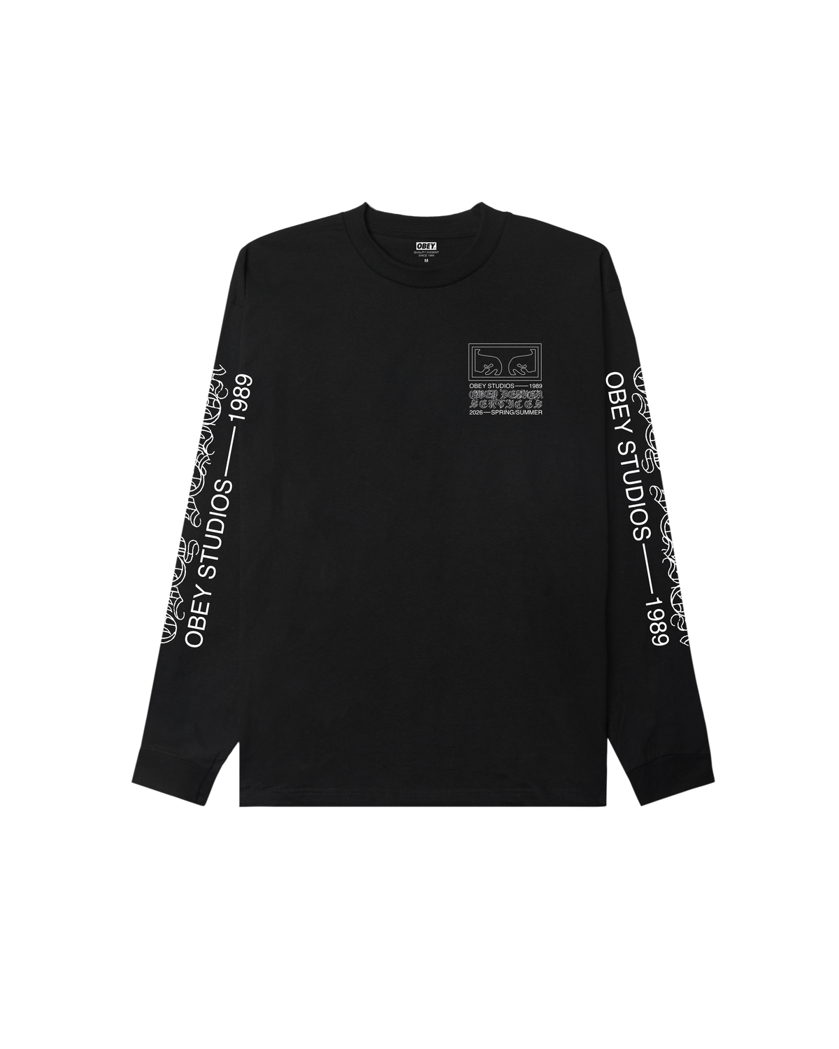OBEY DESIGN SERVICES T-SHIRT - BLACK