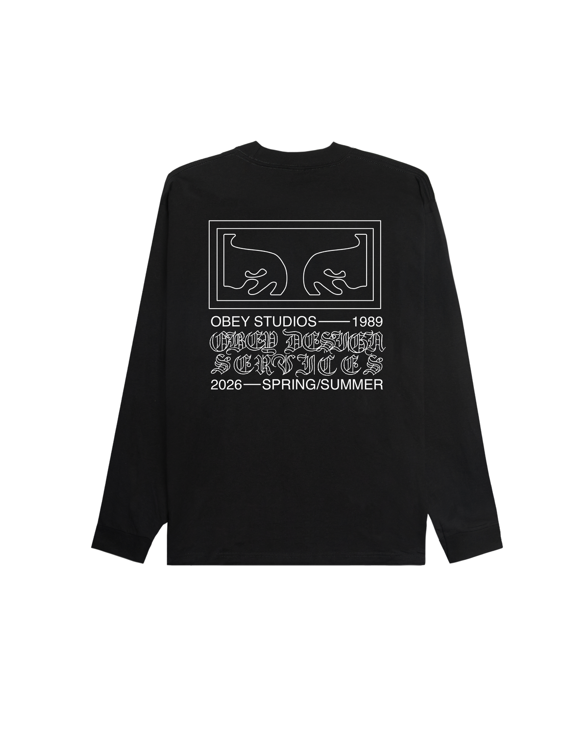 OBEY DESIGN SERVICES T-SHIRT - BLACK