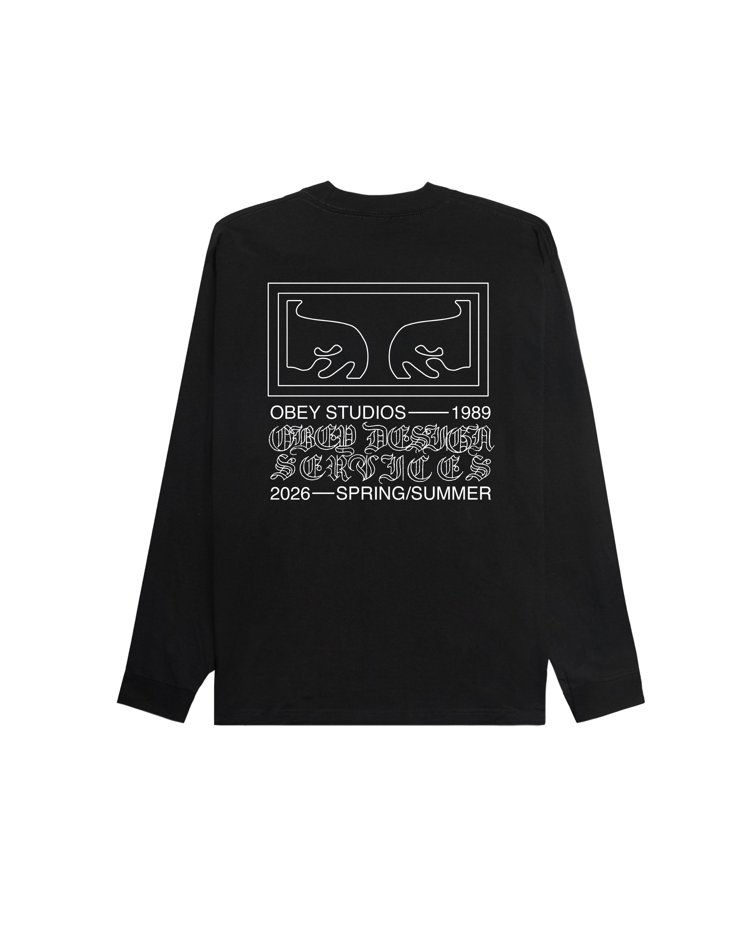 OBEY DESIGN SERVICES T-SHIRT - BLACK