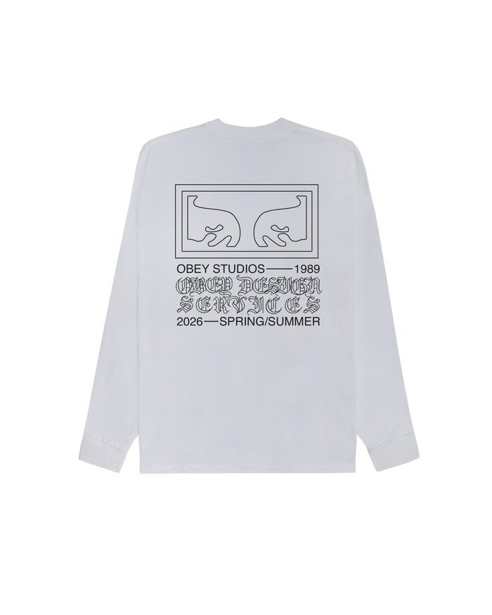 OBEY DESIGN SERVICES T-SHIRT - WHITE