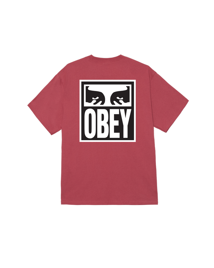 OBEY EYES ICON II CLASSIC T-SHIRT - MINERAL RED