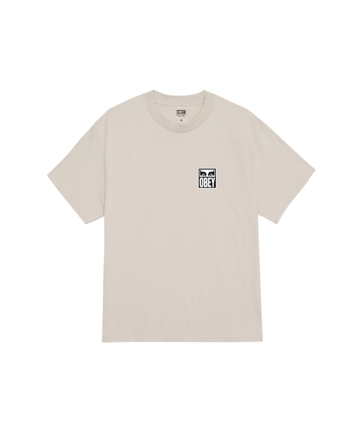 OBEY EYES ICON II CLASSIC T-SHIRT - SILVER GREY