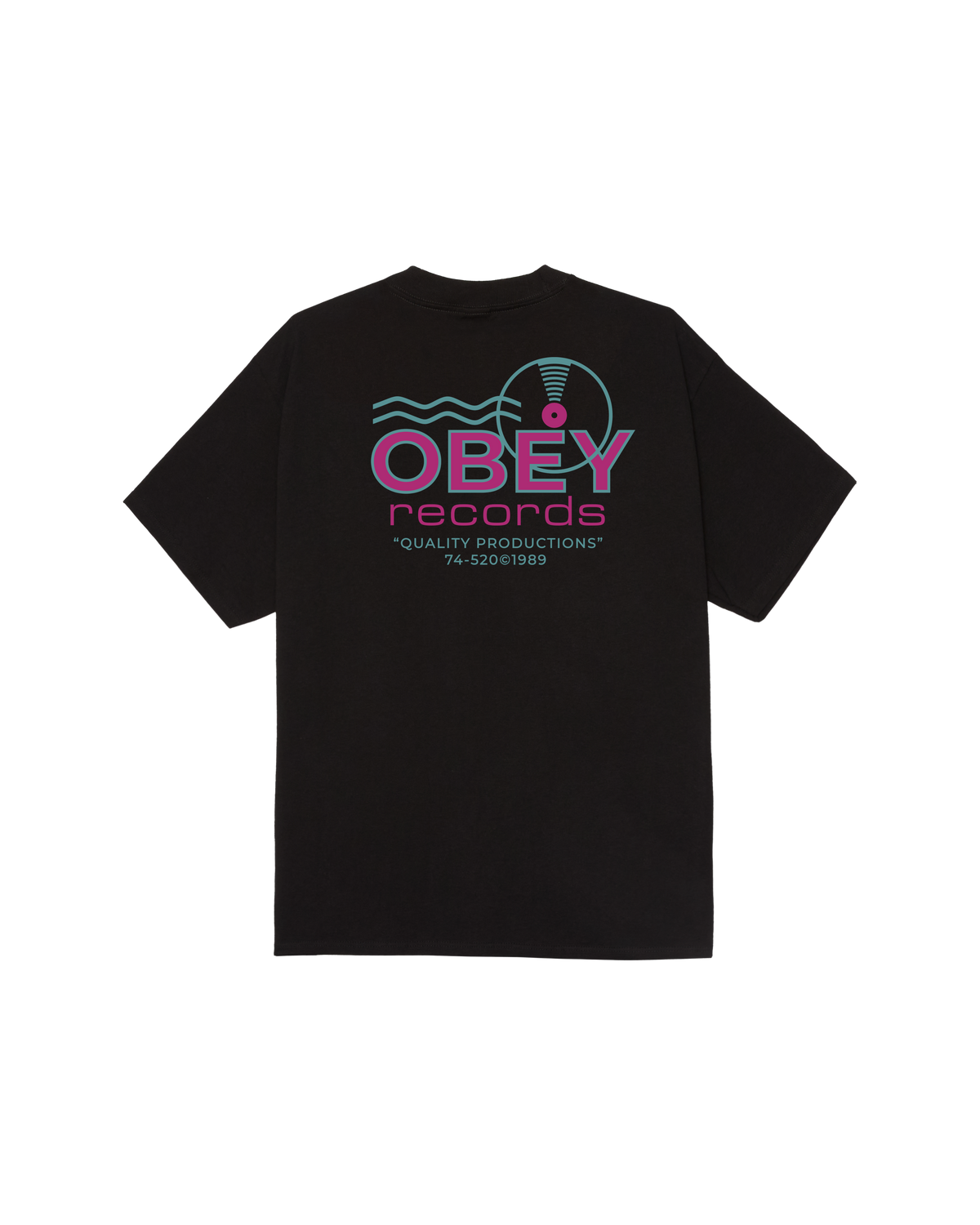 OBEY RECORDS SOUND WAVES CLASSIC T-SHIRT