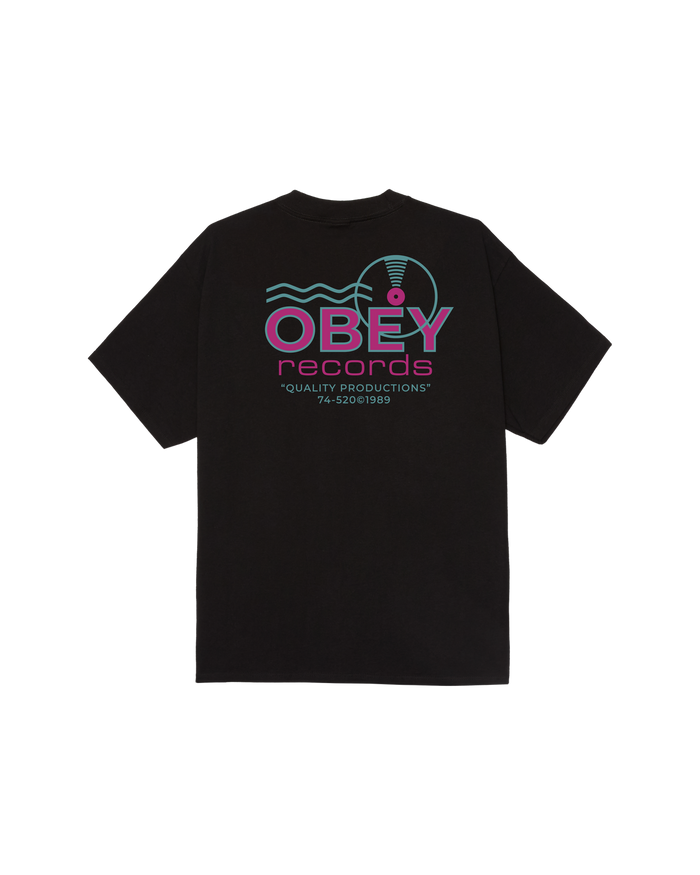 OBEY RECORDS SOUND WAVES CLASSIC T-SHIRT