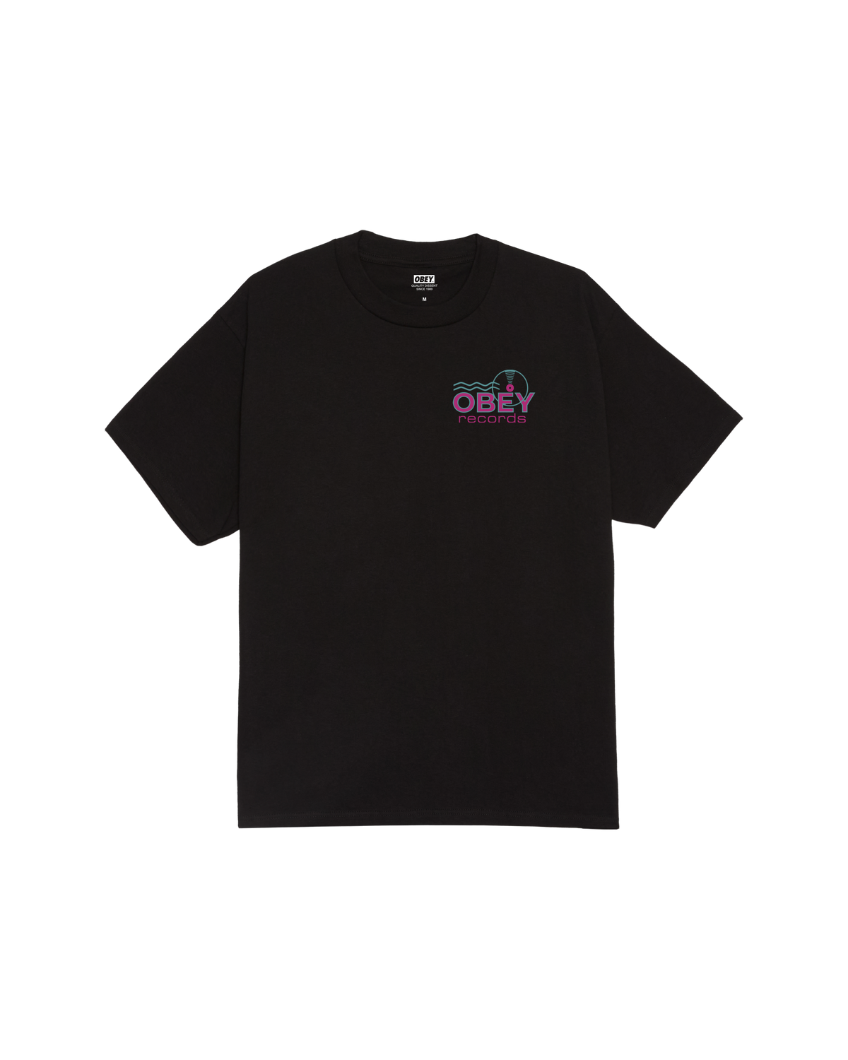 OBEY RECORDS SOUND WAVES CLASSIC T-SHIRT