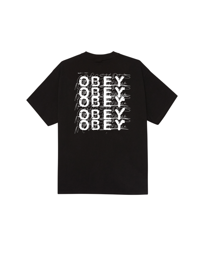 OBEY SCRIBBLE - BLACK