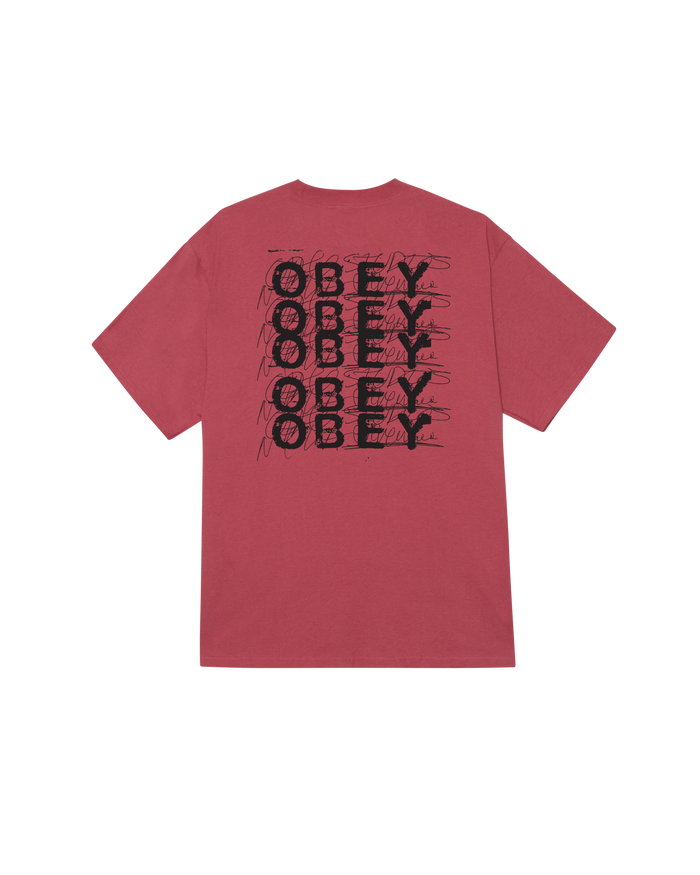 OBEY SCRIBBLE - MINERAL RED