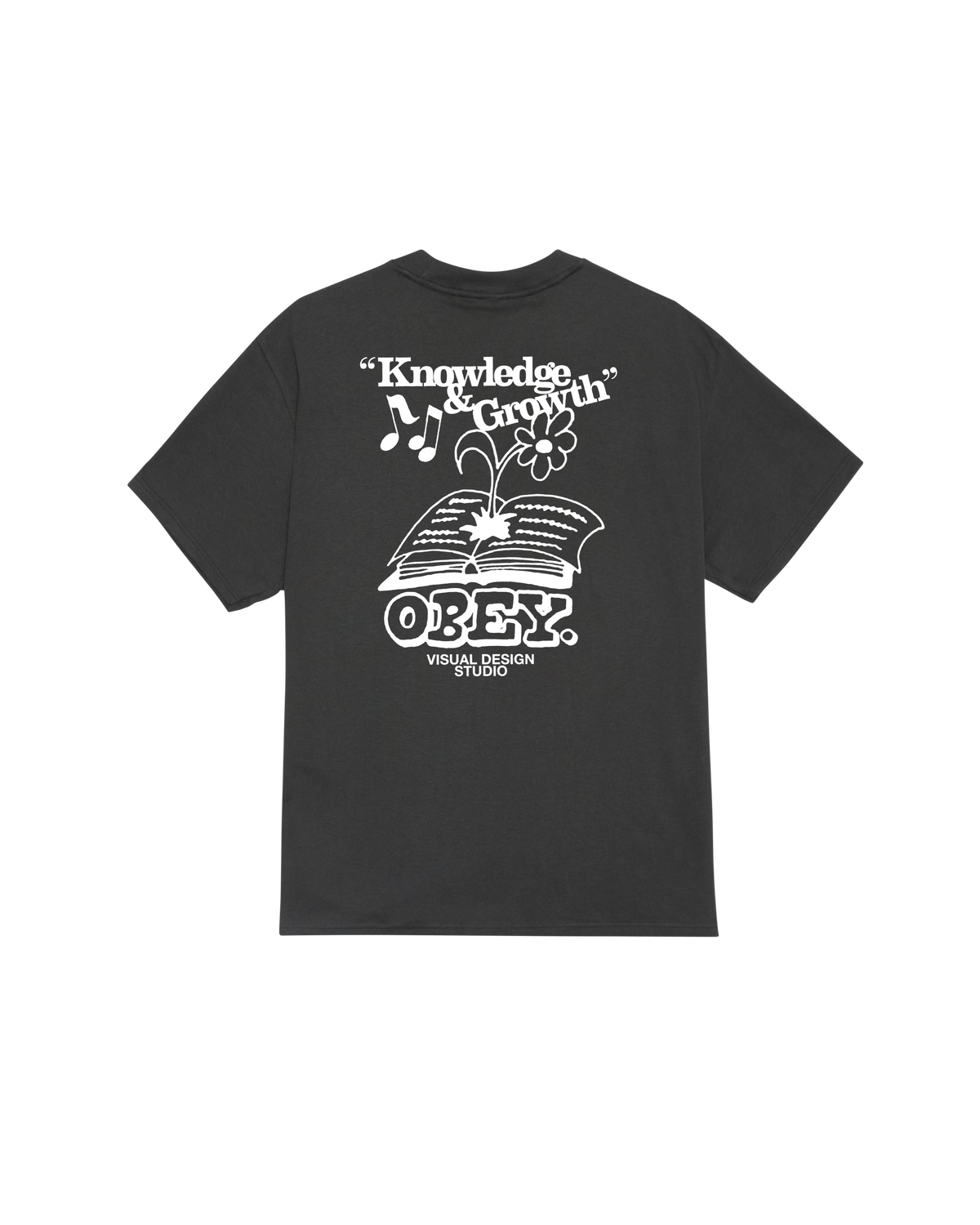 OBEY KNOWLEDGE & GROWTH - VINTAGE BLACK