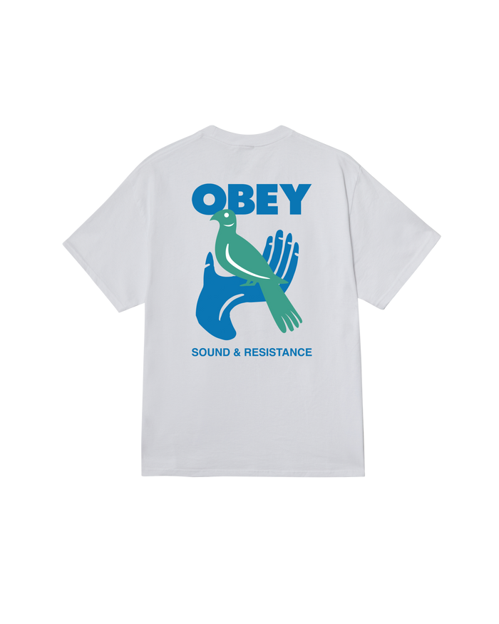 SOUND & RESISTANCE BIRD T-SHIRT - WHITE