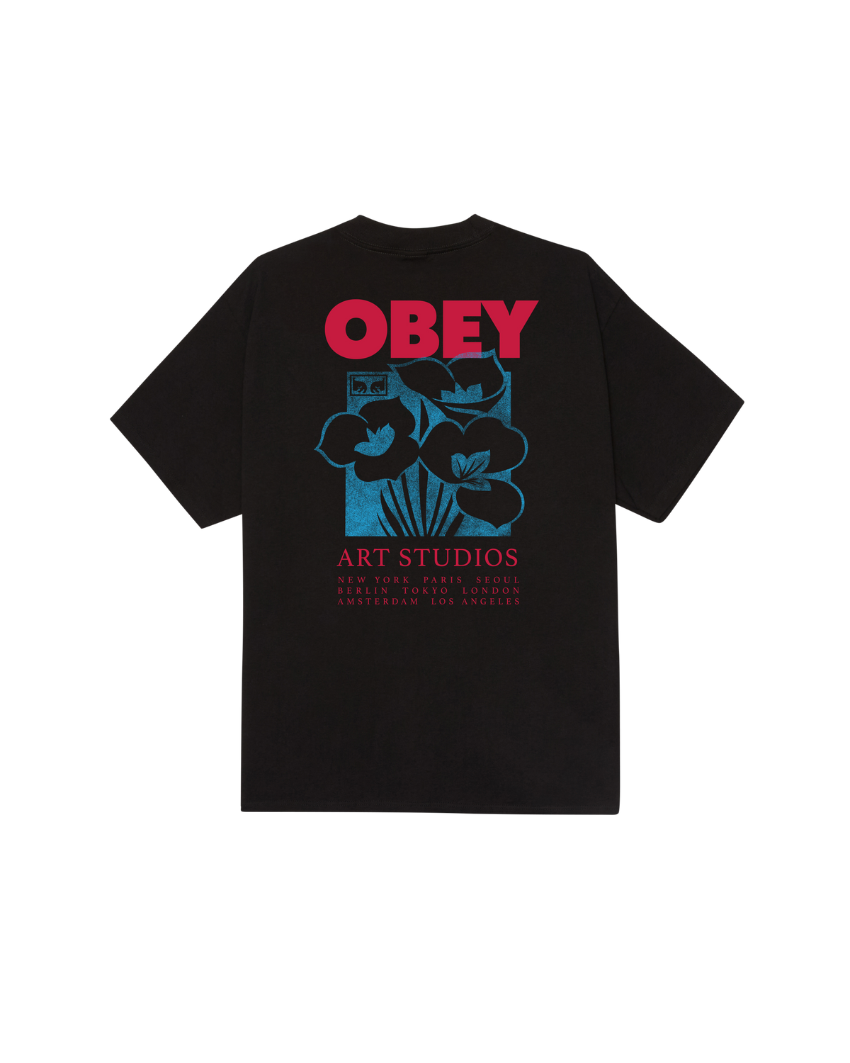 OBEY ART STUDIO FLOWERS - BLACK