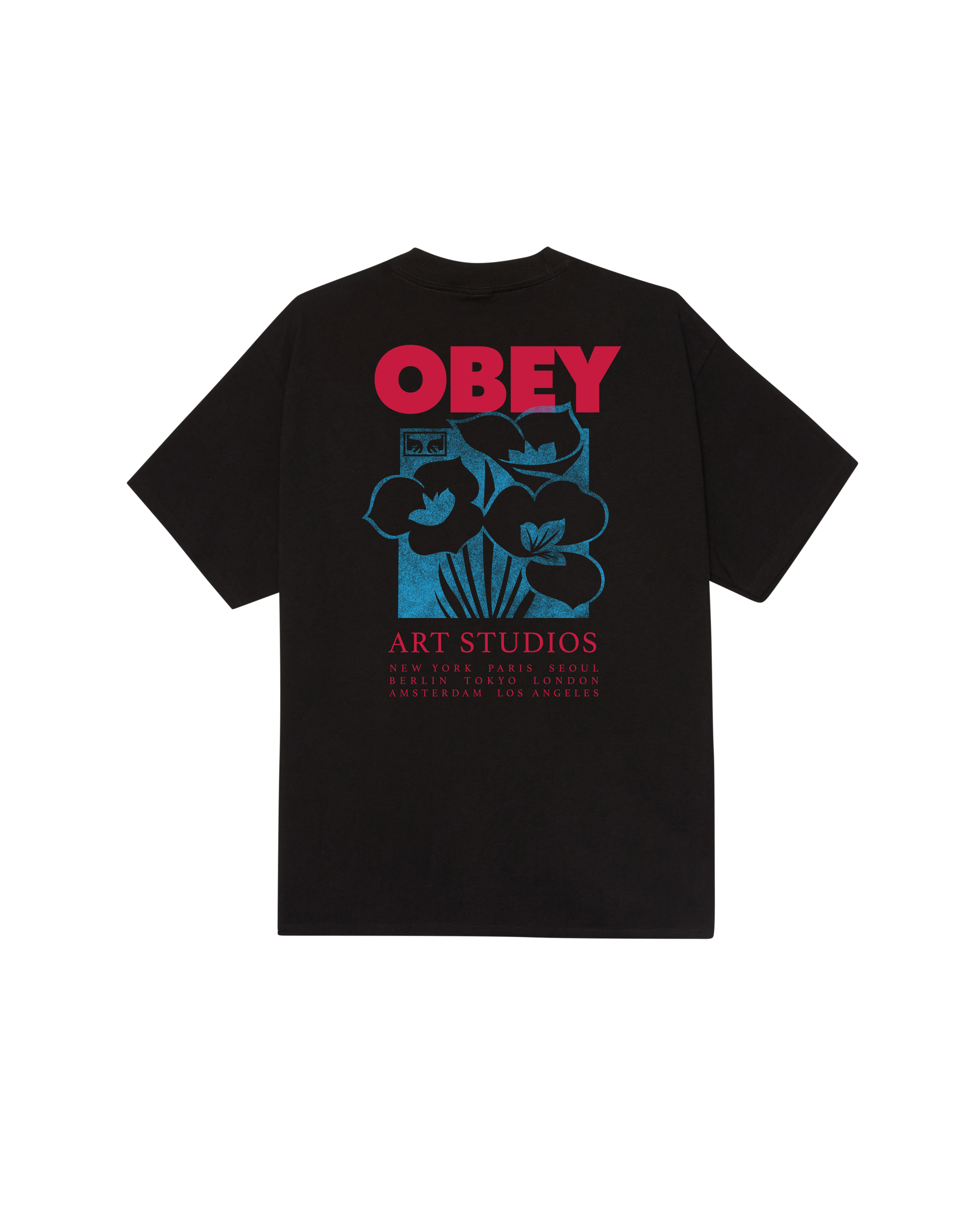 OBEY ART STUDIO FLOWERS - BLACK