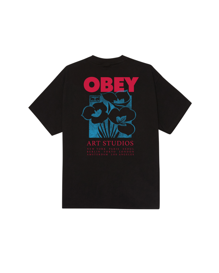 OBEY ART STUDIO FLOWERS - BLACK