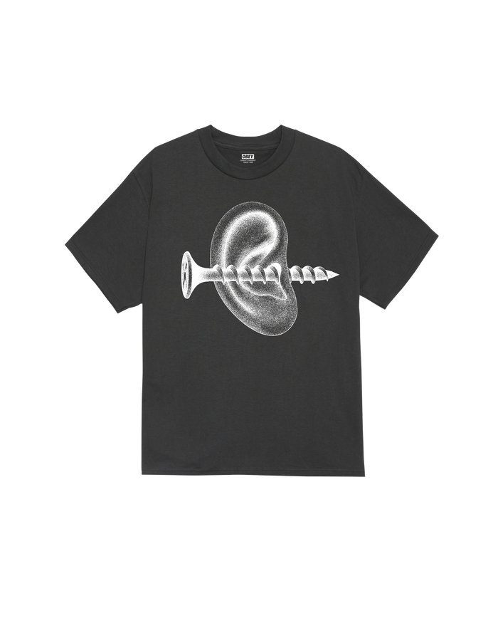RECORDS EAR CLASSIC T-SHIRT - VINTAGE BLACK