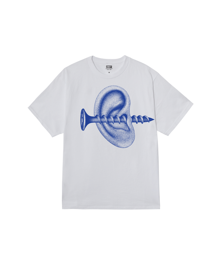RECORDS EAR CLASSIC T-SHIRT - WHITE