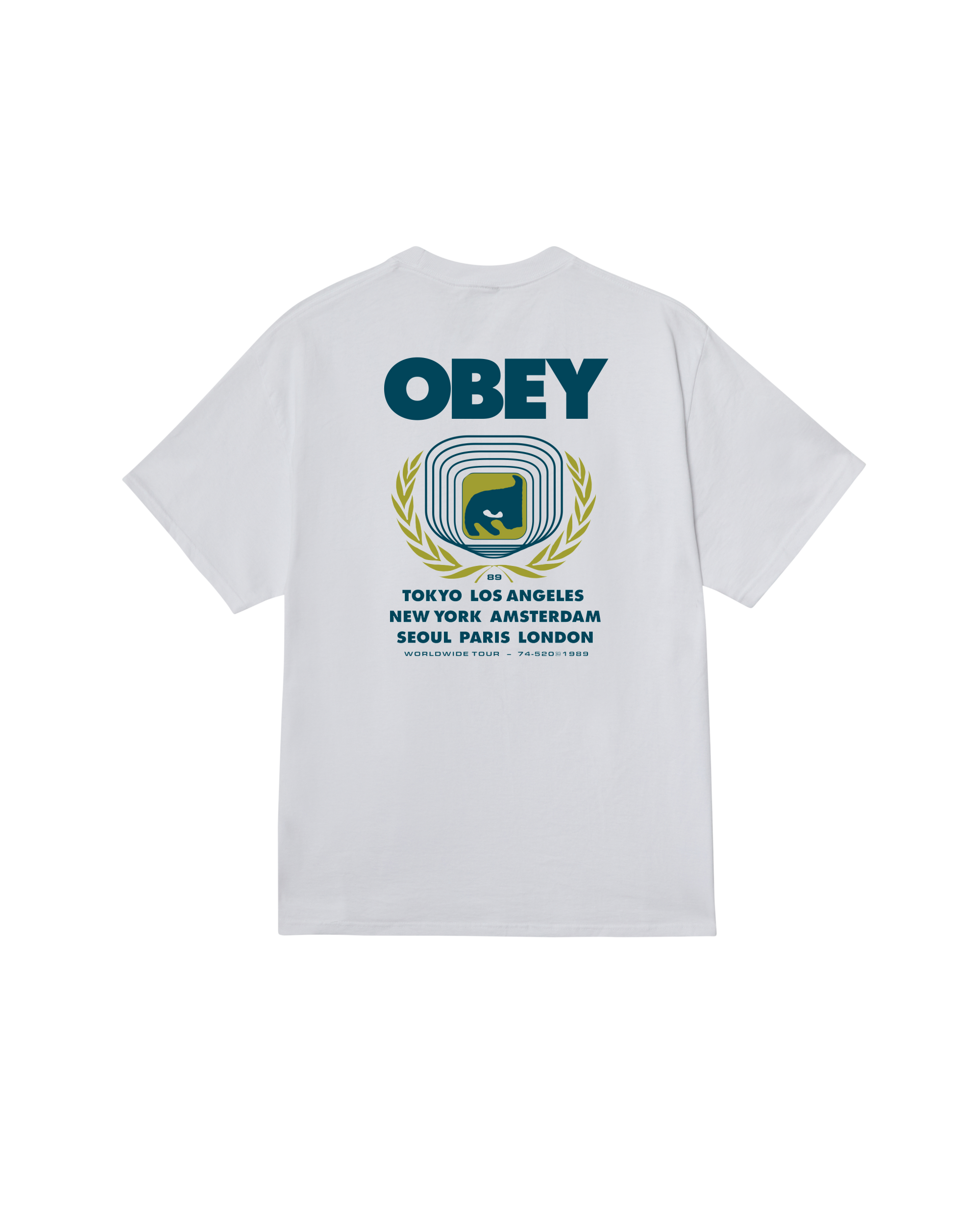 OBEY ICON EYE WREATH - WHITE