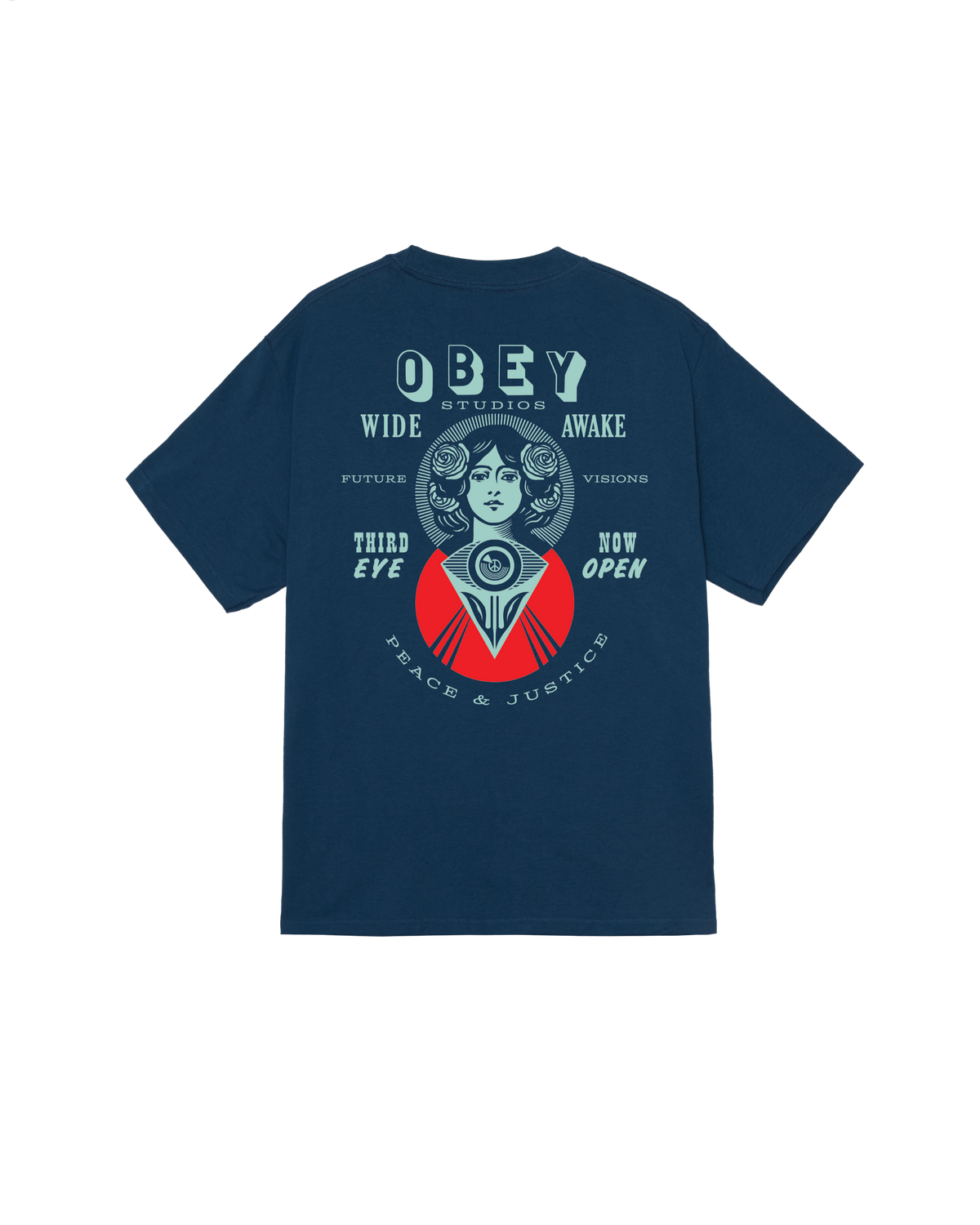 MAKE ART THIRD EYE CLASSIC T-SHIRT - HARBOR BLUE
