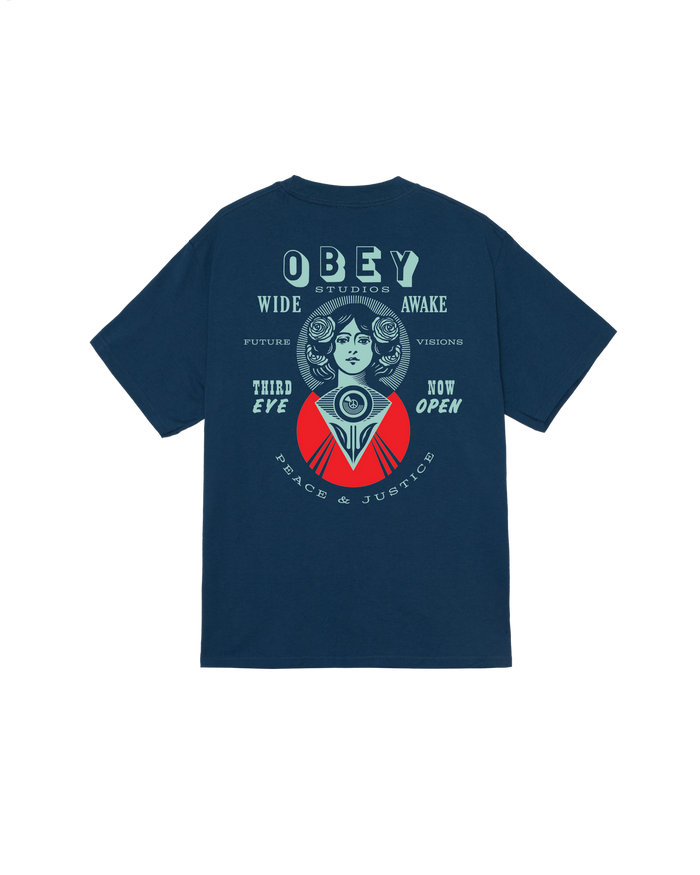 MAKE ART THIRD EYE CLASSIC T-SHIRT - HARBOR BLUE