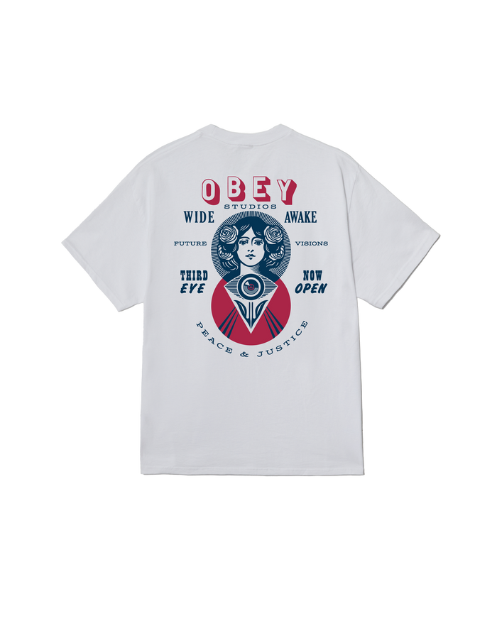 MAKE ART THIRD EYE CLASSIC T-SHIRT - WHITE