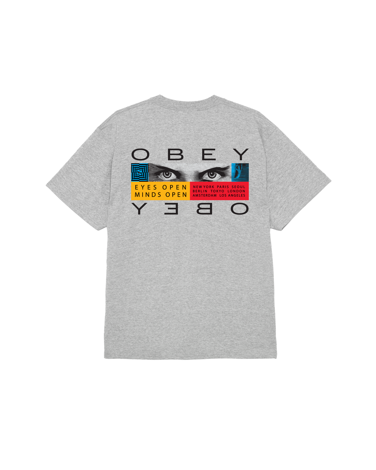 EYES OPEN CLASSIC T-SHIRT - HEATHER GREY