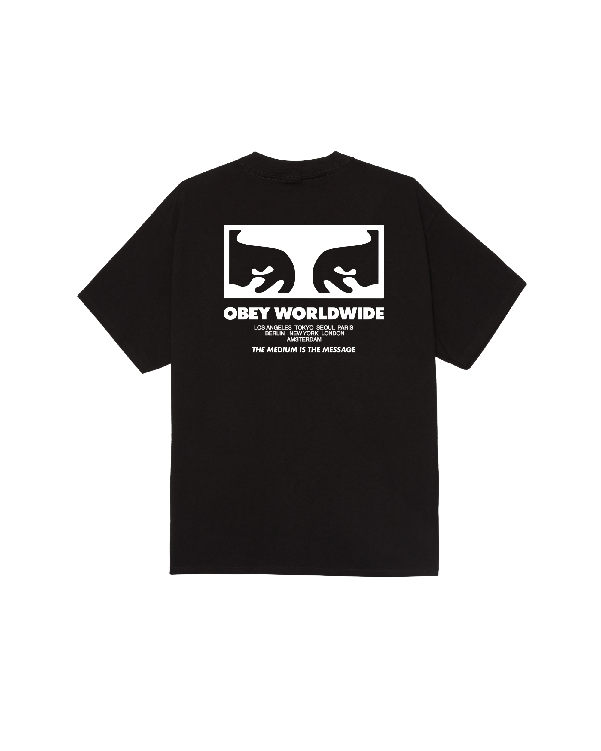 THE MEDIUM IS THE MESSAGE CLASSIC T-SHIRT - BLACK