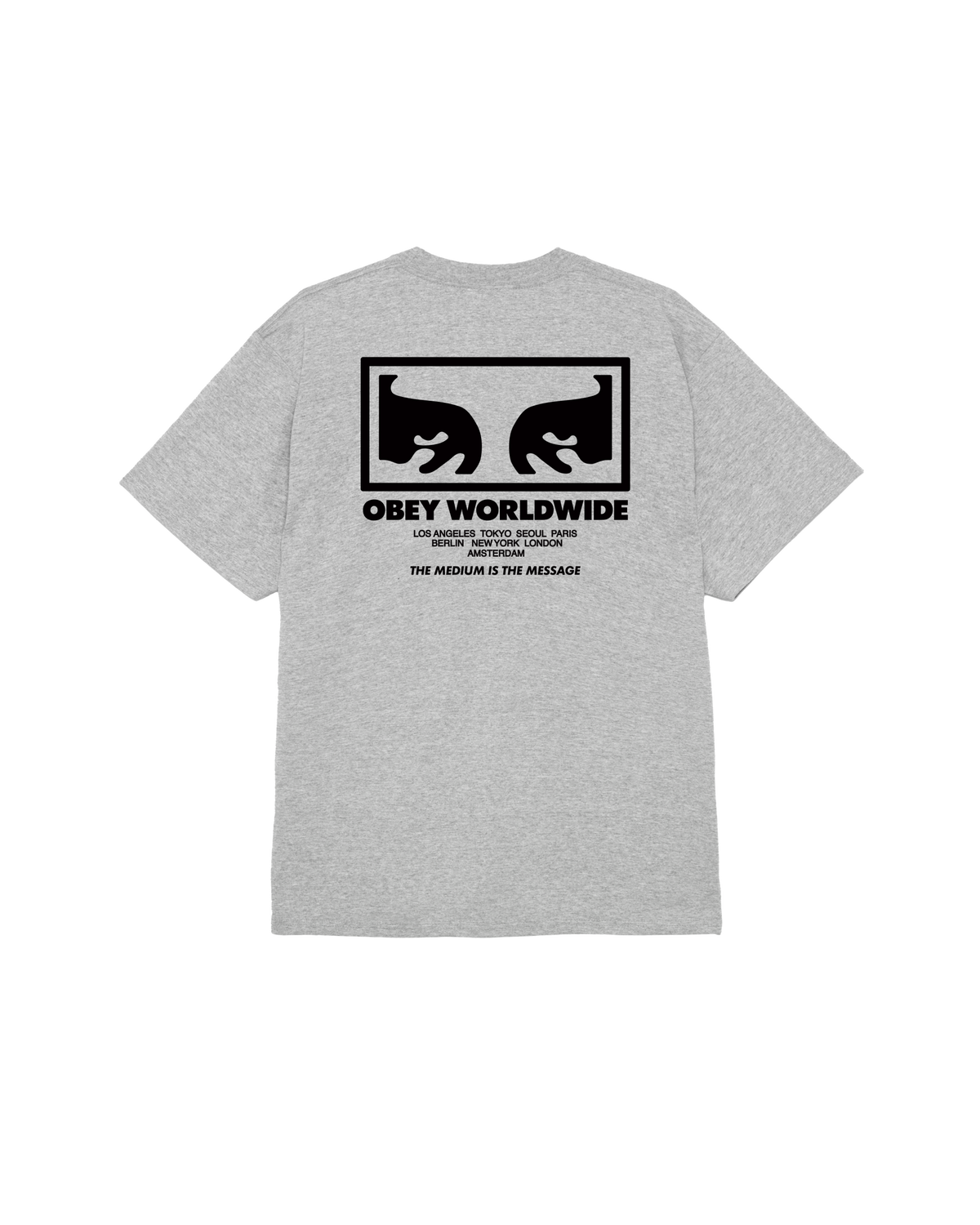 THE MEDIUM IS THE MESSAGE CLASSIC T-SHIRT - HEATHER GREY