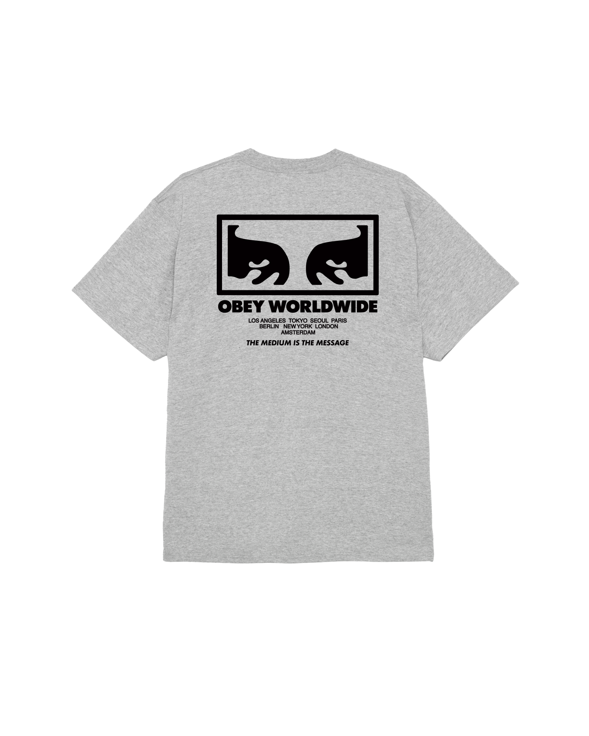 THE MEDIUM IS THE MESSAGE CLASSIC T-SHIRT - HEATHER GREY