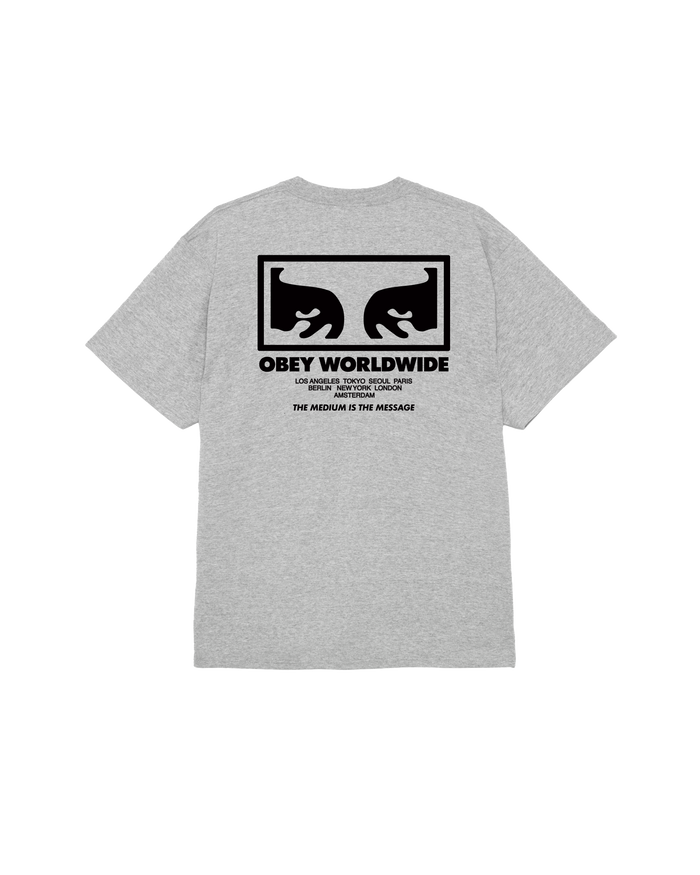 THE MEDIUM IS THE MESSAGE CLASSIC T-SHIRT - HEATHER GREY
