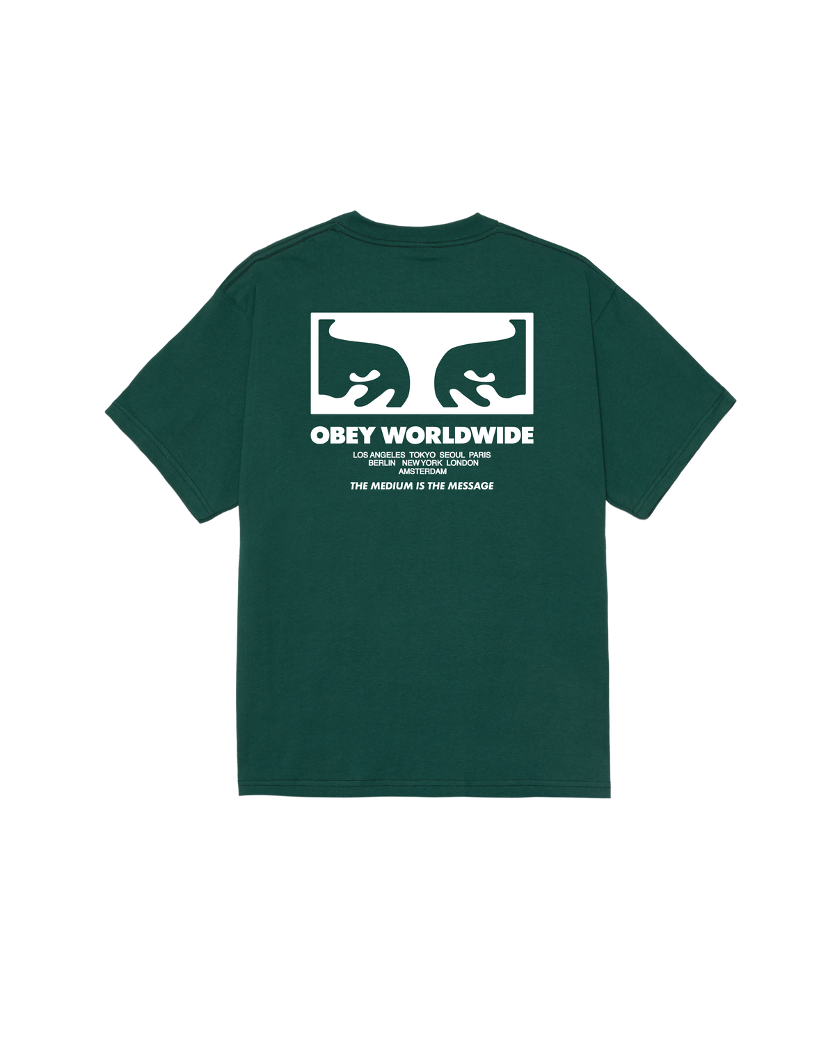 THE MEDIUM IS THE MESSAGE CLASSIC T-SHIRT - RAINFOREST