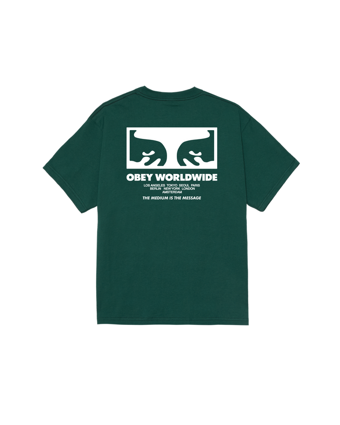 THE MEDIUM IS THE MESSAGE CLASSIC T-SHIRT - RAINFOREST