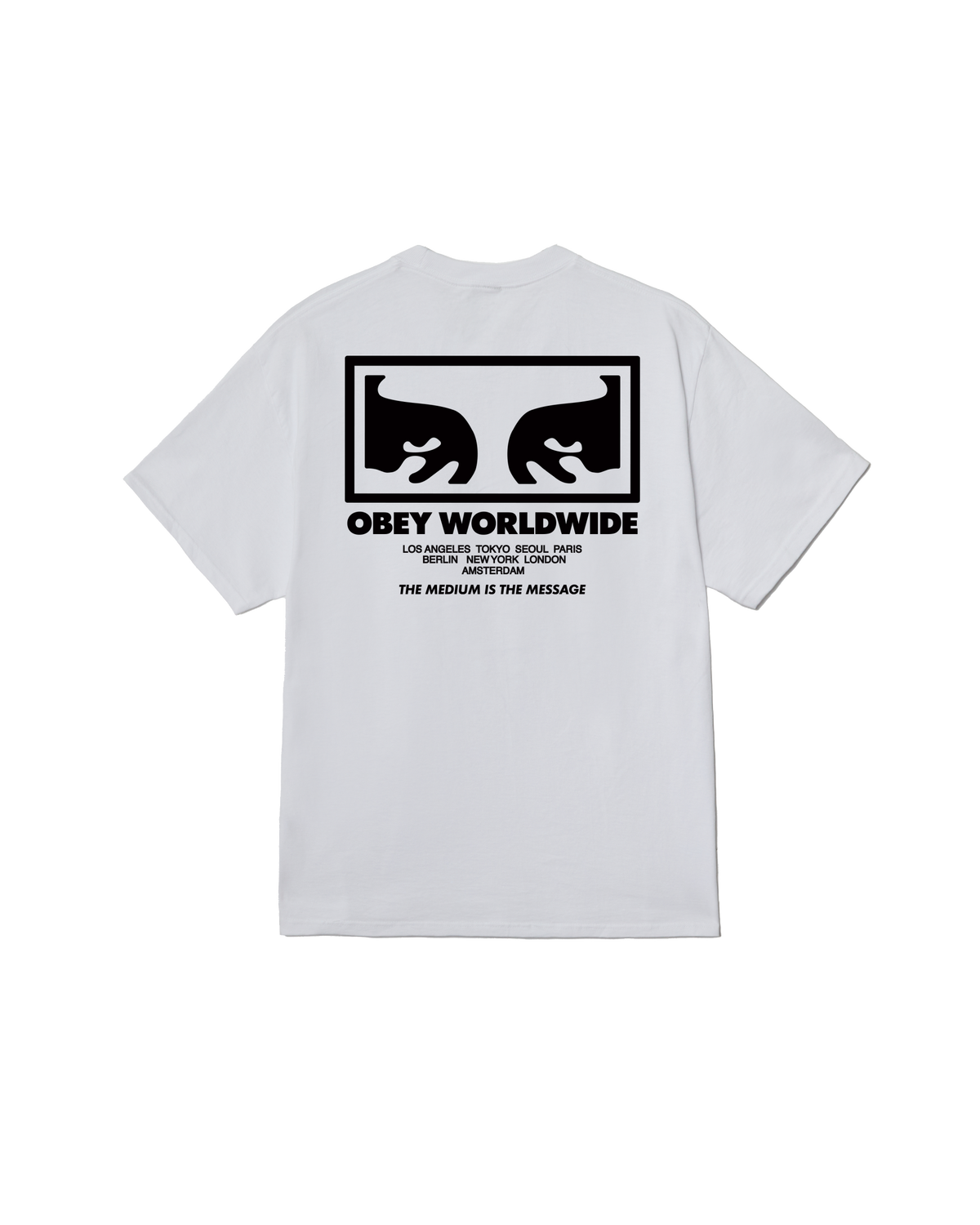 THE MEDIUM IS THE MESSAGE CLASSIC T-SHIRT - WHITE