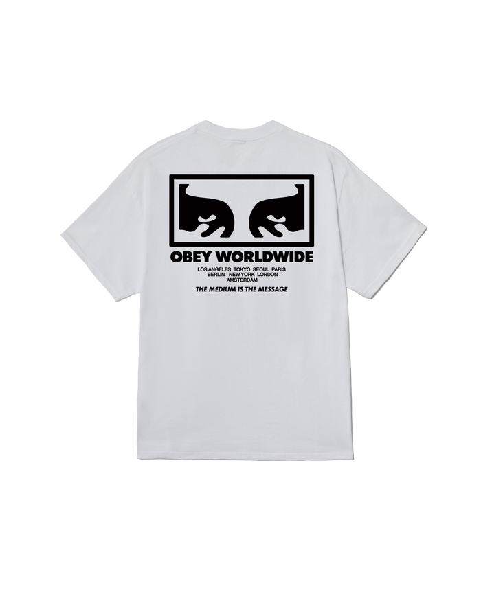 THE MEDIUM IS THE MESSAGE CLASSIC T-SHIRT - WHITE