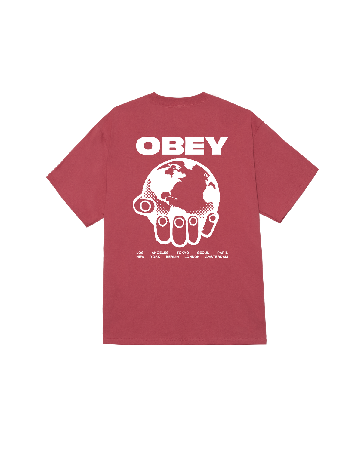 HELPING HAND CLASSIC T-SHIRT - MINERAL RED