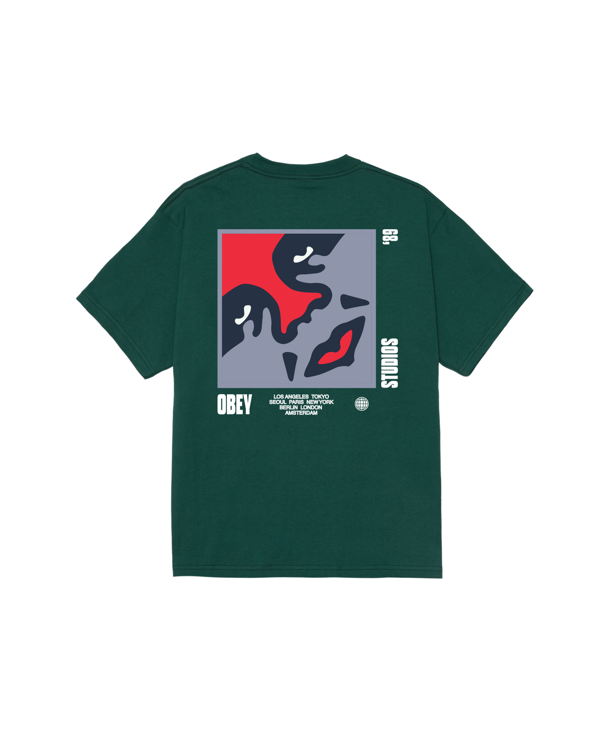OBEY ICON 89 CLASSIC T-SHIRT - RAINFOREST