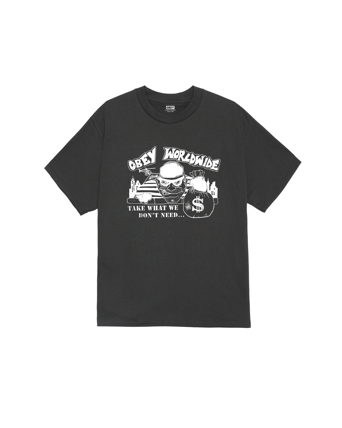 TAKE CLASSIC T-SHIRT - VINTAGE BLACK
